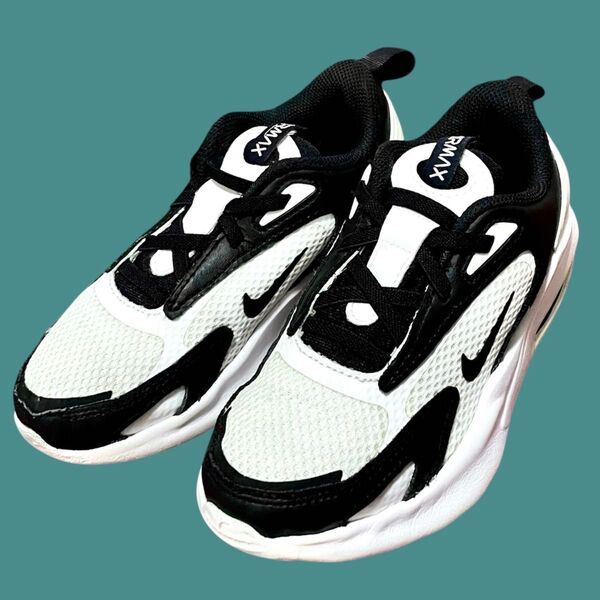 NIKE AIR MAX BOLT ナイキ エア マックス ボルト 18.5cm ブラック ホワイト スニーカー キッズシューズ