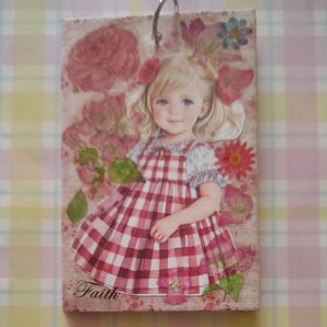 女の子の絵柄入りリングノート