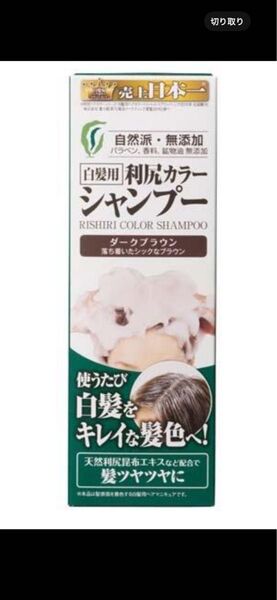 ★最安値★新品★未使用★未開封★利尻白髪用カラーシャンプーA★ダークブラウン200ml×2箱セット★