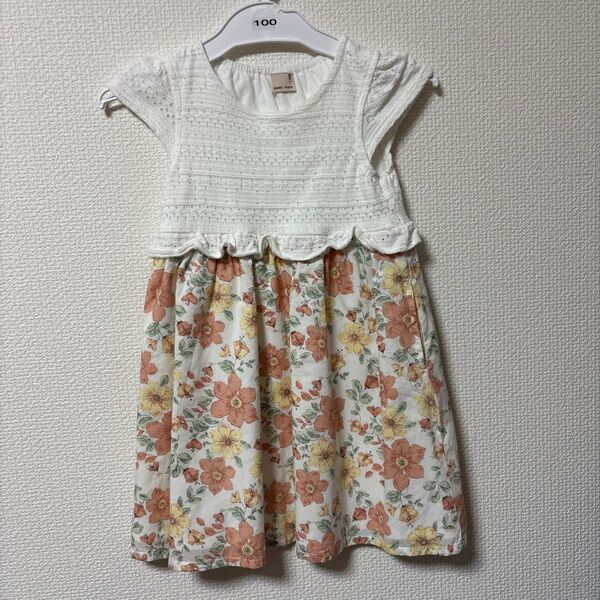女の子ワンピース 花柄ワンピース プティマイン petit main