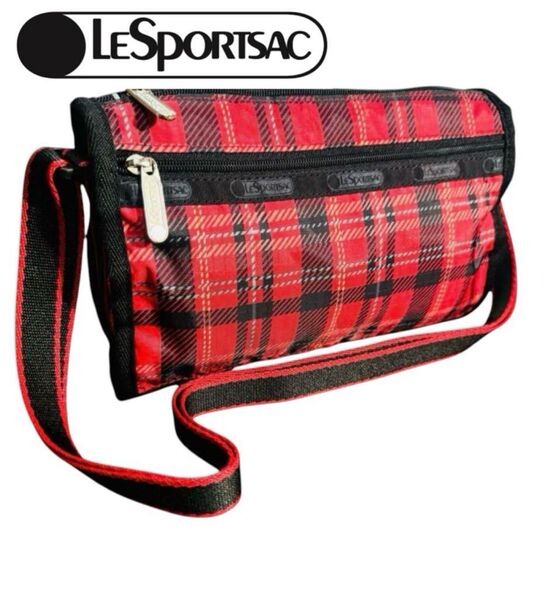 used *限品限り!LeSportsac チェック ショルダーバッグ 斜めがかけ 軽量 ミニバッグ サブバッグ 旅行 バッグ