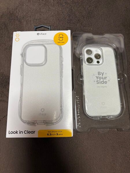 iFace iPhone16pro ケース クリア ラメ入り