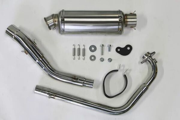 新品 未使用 在庫有平日即日発送 HMS GSX-R125 バイクマフラー 8BJ-DL32D 2BJ-DL33B デルタ