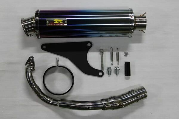 新品未使用在庫有平日即日発送 Realize バーグマンストリート125EX 8BJ-EA23M 22Racing Ti マフラー