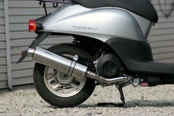 新品 未使用 在庫有平日に即日発送 Realize ホンダトゥデイ (AF67) バイクマフラー 22Racing SUS