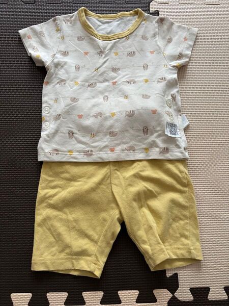 半袖パジャマ UNIQLO ナマケモノ柄 80㎝ 上下セット ベビーパジャマ