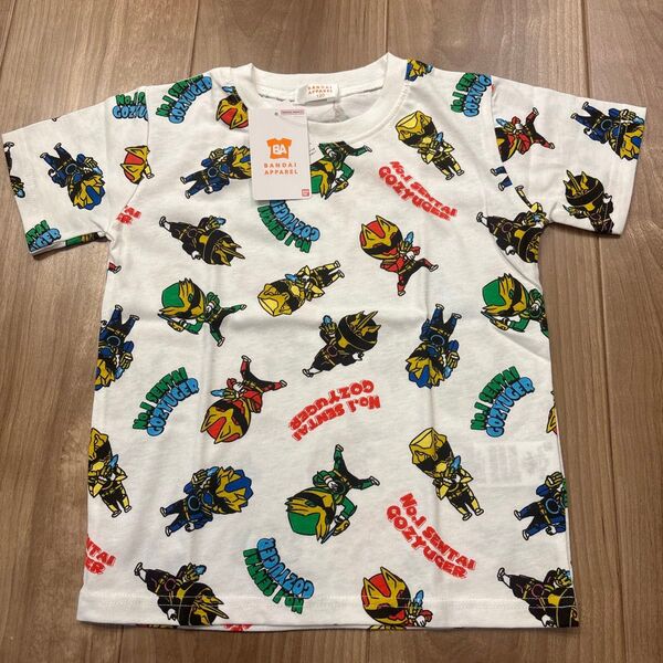 ☆新品タグ付☆ ゴジュウジャー 半袖 Tシャツ しまむら 120 総柄 なりきり 実写