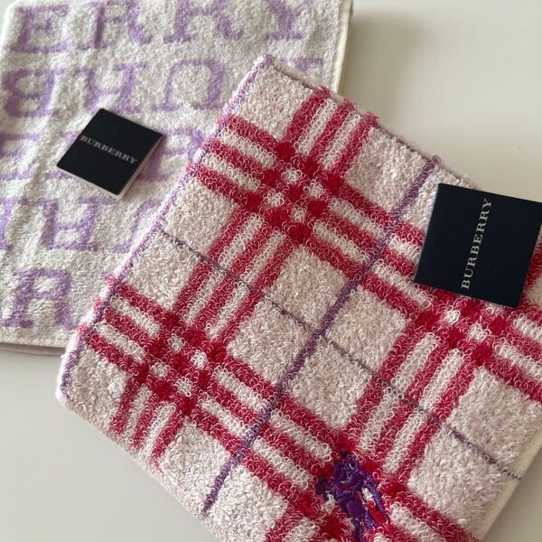 BURBERRY バーバリー タオルハンカチ 2枚セット