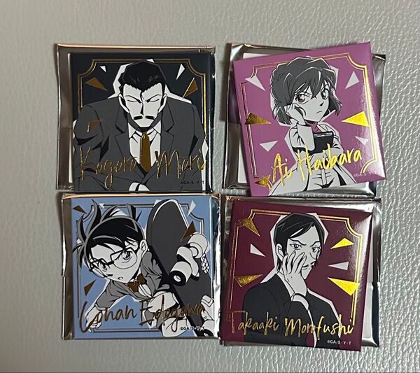 名探偵コナン トレーディングスクエア缶バッジ 謎ファイルコレクション 諸伏高明 毛利小五郎 江戸川コナン 灰原哀