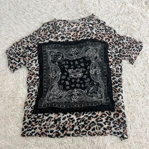 ERMANNO FIRENZE Tシャツ バンダナ柄 半袖 カットソー 半袖