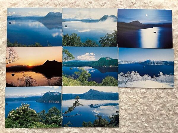 北海道 初秋の摩周湖 摩周のエゾシマリス 宝徳寺 床もみじ ポストカード 絵葉書