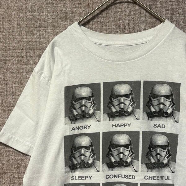レア STAR WARS Tシャツ ストームトルーパー 白 ヴィンテージ 古着 ホワイト 90s プリント ムービーTシャツ