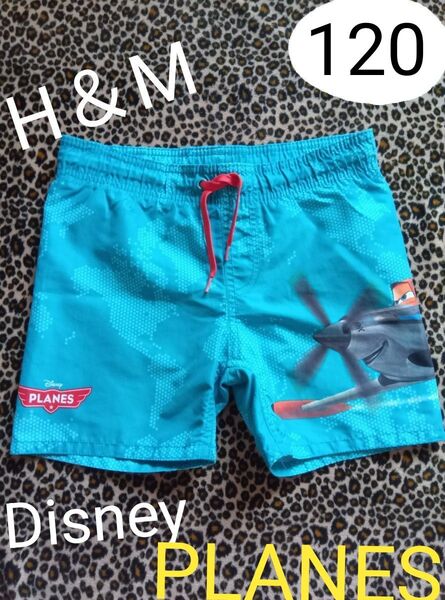 エイチアンドエム Disney PLANES キッズ 男の子 120 水着 スイムパンツ スイムウェア プレーンズ 飛行機H&M