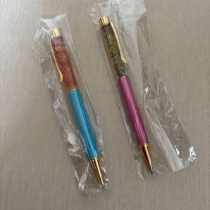 ボールペン フラワーボールペン 2本 ハンドメイド インク黒