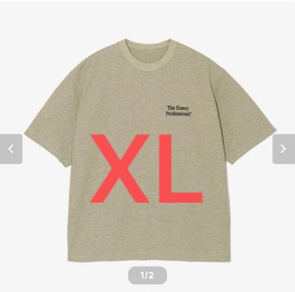 ennoy S/S Border T-Shirt(BEIGE × BLACK)