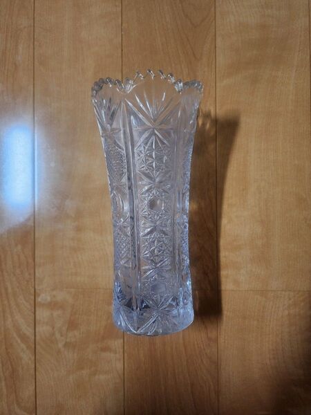 花瓶 カットガラス