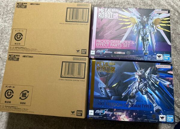 メタルロボット魂 ストライクフリーダムガンダム弐式 + プラウドディフェンダー&エフェクトパーツセット