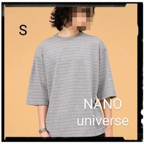 NANO universe【美品】LB.03/先染めミックスボーダーTシャツ