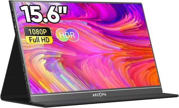 ARZOPA モバイルモニター 15.6インチ FHD HDR S1 Table スピーカー内蔵 非光沢 IPS 【新品未開封】