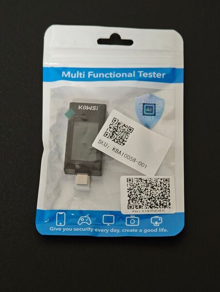 KWS-X1 USB テスター 電圧 電流 チェッカー TYPE-C 急速充電トリガー 容量測定 リップル測定