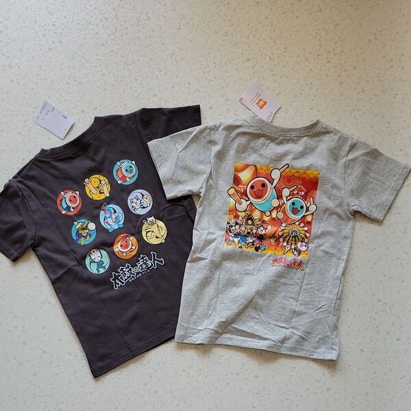 太鼓の達人 Tシャツ 130 男の子 女の子 半袖Tシャツ カットソー セット