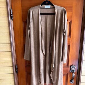 ロングカーディガン トップス Lサイズ 未使用に近い