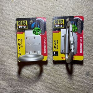 TAJIMA 着脱式セフ ハンマー1穴&カラビナL 2個セット アルミ製 軽量 タジマ
