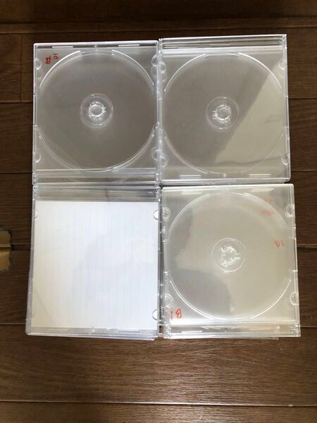BD,DVD,CD空プラスチックケース 1枚収納ケースx20枚 厚さ5mm 中古品