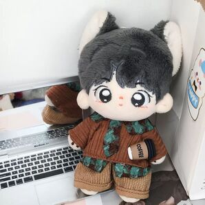 ぬい服 10cmぬいぐるみ用 着せ替え 無属性 シャツ ズボン ネクタイ 2点