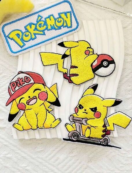 最安値! ポケモン 刺繍アイロンワッペン 6枚セット アップリケ アイロンパッチ モンスターボール ポケットモンスター 新品