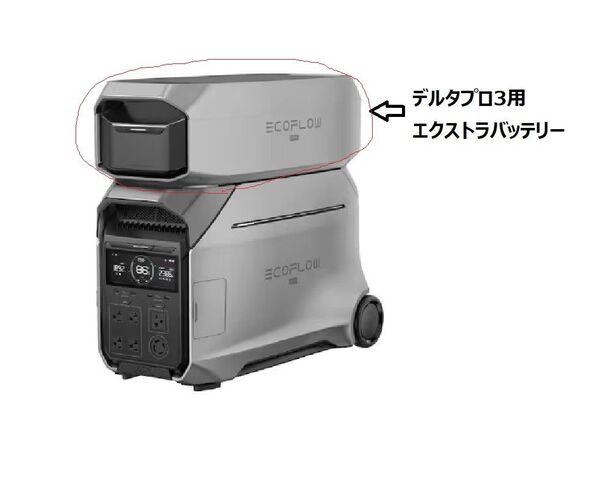 ECOFLOW DELTA Pro3用 エクストラバッテリー