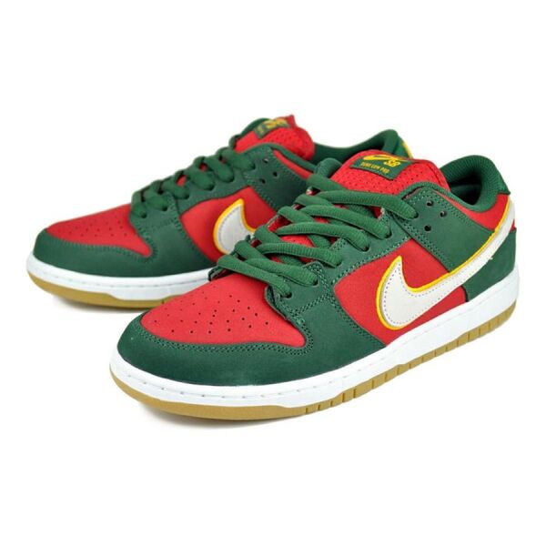 Nike SB Dunk Low PRM "Seattle Supersonics/Fir and Fire Red"