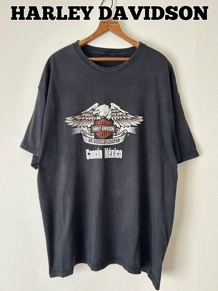 HARLEY DAVIDSON Tシャツ ハーレーTシャツ フェード スミ黒