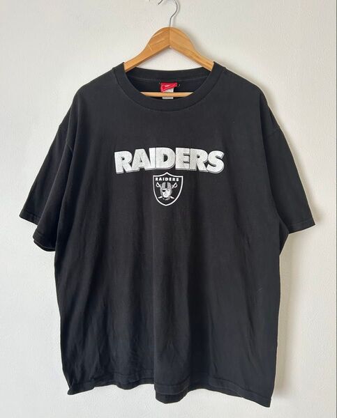 NFL RAIDERS レイダース Tシャツ プリントTシャツ ブラック ビッグサイズ