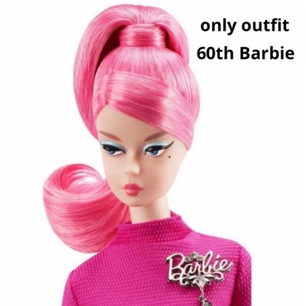 【 限定 Barbie バービー 60周年 記念 オールピンク バービー アウトフィット のみ 】トップス スカート グローブ