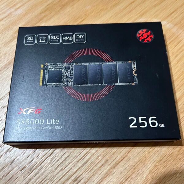 【未使用】ADATA SSD 256GB SX6000 Lite シリーズ M.2 PCIe3.0×4 ASX6000LNP