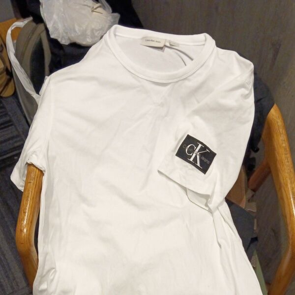 Calvin Klein Jeans ☆白TシャツXLサイズ☆新品未使用☆店頭8000円
