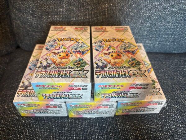 ポケモンカードゲーム テラスタルフェスex シュリンク付き 5box