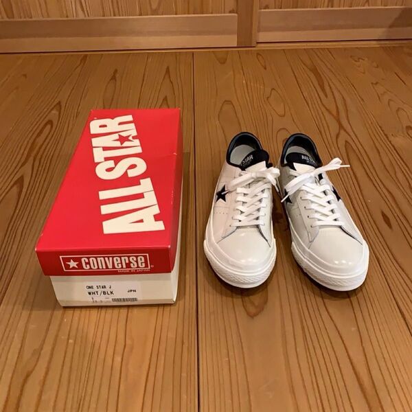 新品 未使用 CONVERSE ONE STAR J 26.5cm 8インチ ホワイト/ブラック 日本製 価格の相談可
