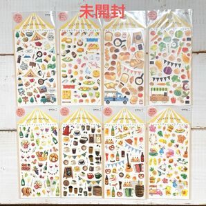 【未使用】ミドリ デザインフィル ステッカーマルシェ 8枚セット②