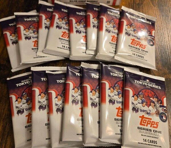 15パック 未開封パック 2025 Topps Series1 東京シリーズ tokyo 大谷翔平 今永昇太 山本由伸 鈴木誠也