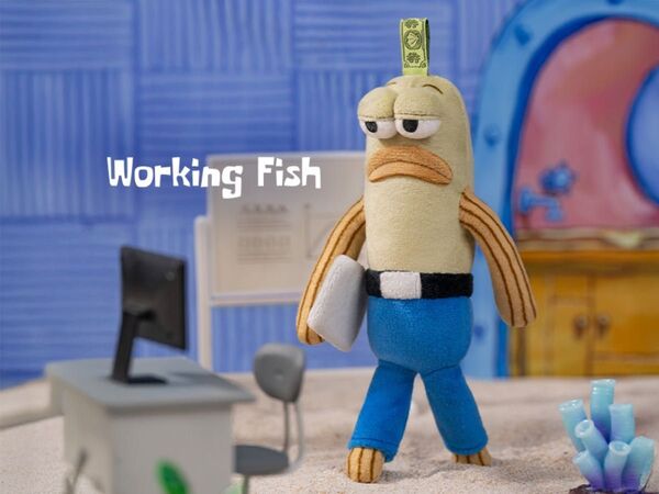 POP MART ポップマート スポンジ・ボブ ビキニボトムバディーズ Working Fish