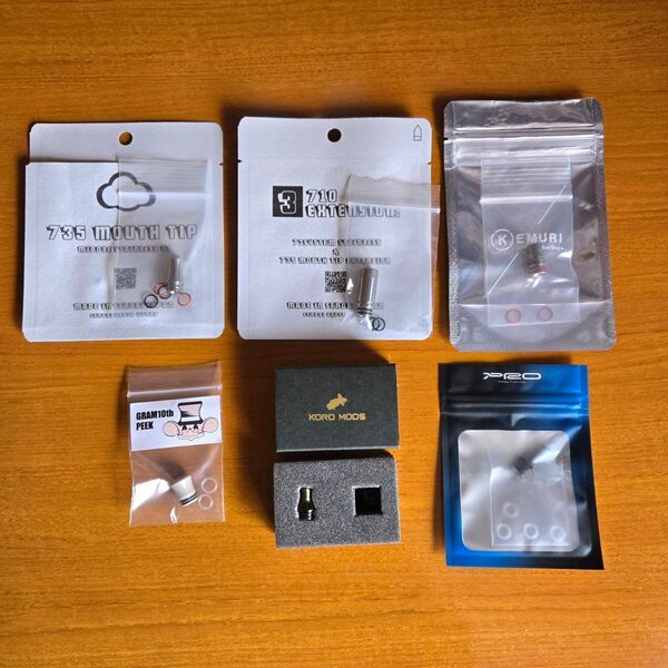 値下げ、バラ売り不可 735 mouth tip 他 510 ドリップチップ まとめ売り VAPE 電子タバコ 希少 オーセン