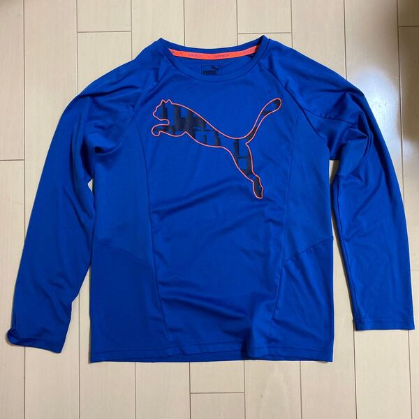 PUMA プーマ 長袖Tシャツ ブルー スポーツウェア