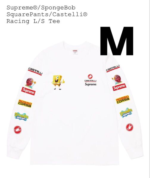 Supreme x SpongeBob Castelli Racing L/S Tee "White"