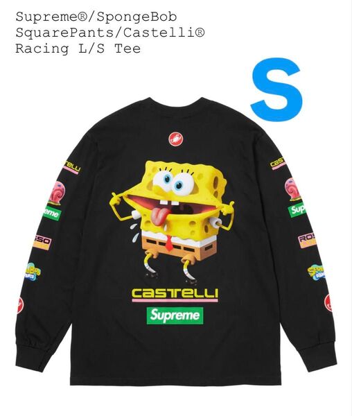 Supreme x SpongeBob Castelli Racing L/S Tee "Black"