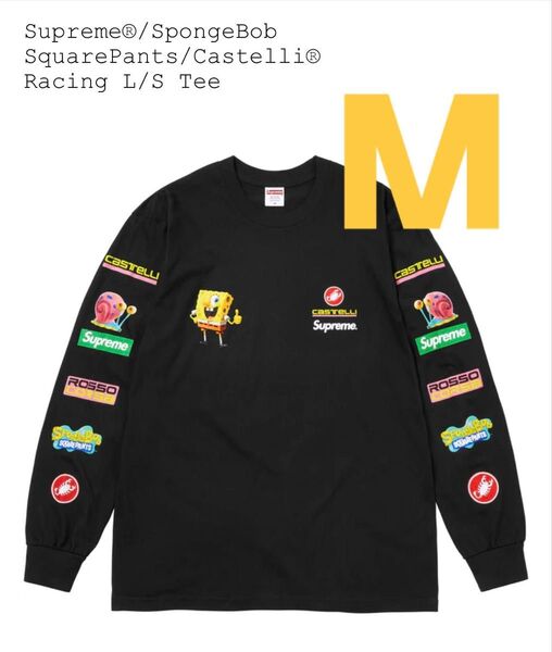 Supreme x SpongeBob Castelli Racing L/S Tee "Black"