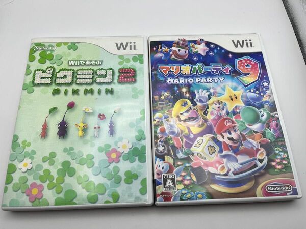 訳あり品【Wii】 マリオパーティ9+ピクミン2