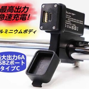【新品】 バイク用電源 USB2ポート * 高速充電モデル (6A) ALCAN hands