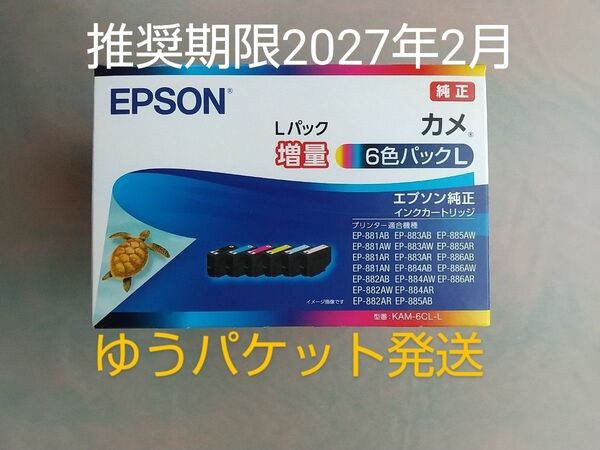 29日午前投函【新品・未使用】【エプソン】 純正インクカートリッジ カメ 6色パックL 全色増量 KAM-6CL-L EPSON